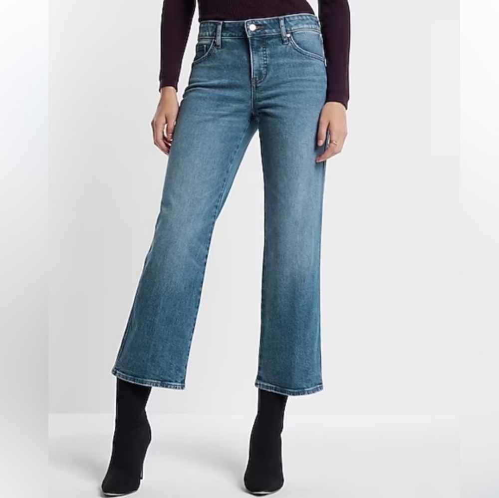 NWT Express 90s Ankle Boot Mid Rise Jeans